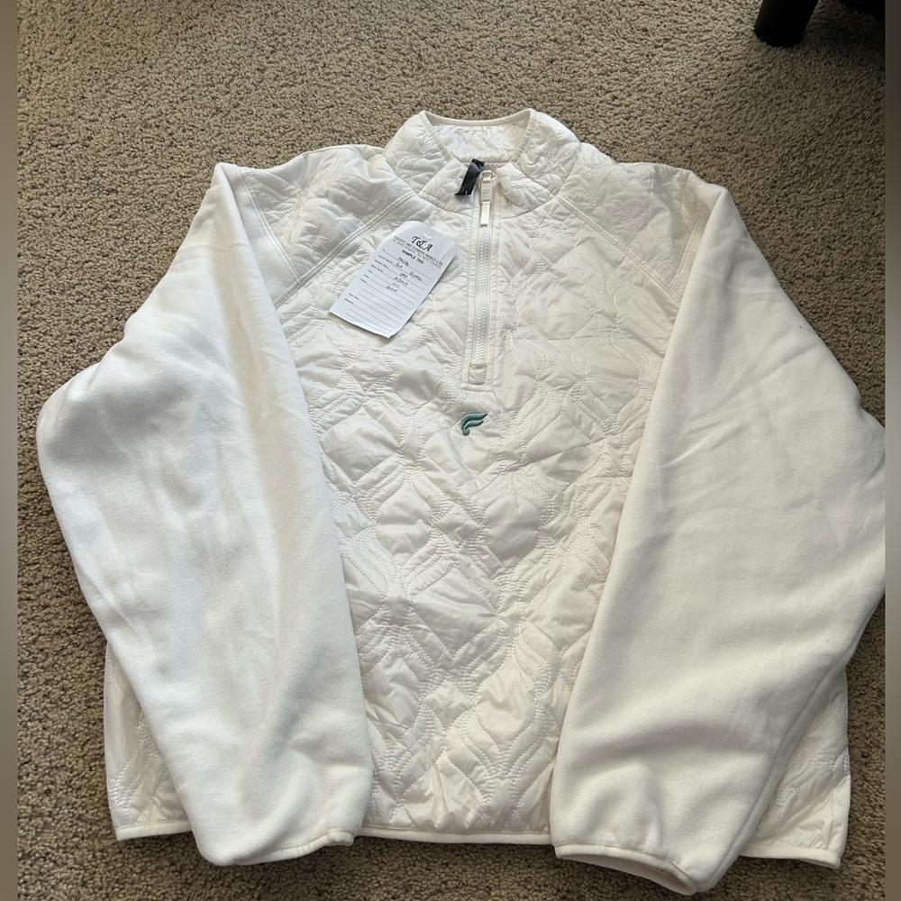 Brand new Womens Fabletics insulated weather resistant warm jacket white size 2X